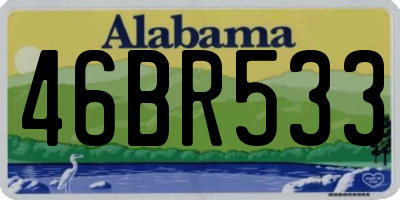 AL license plate 46BR533