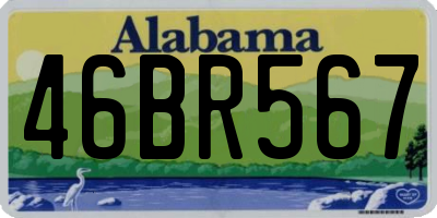 AL license plate 46BR567
