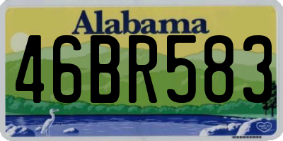 AL license plate 46BR583