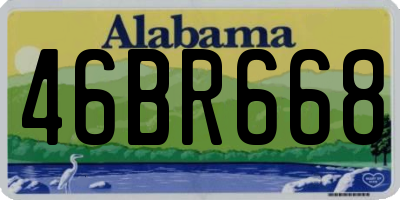 AL license plate 46BR668