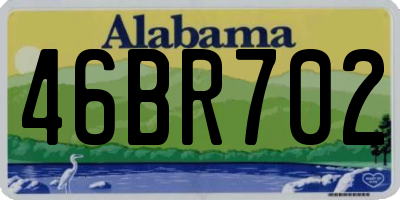 AL license plate 46BR702
