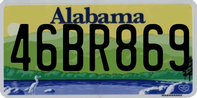 AL license plate 46BR869