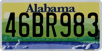 AL license plate 46BR983