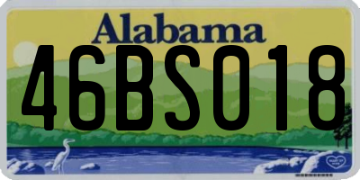 AL license plate 46BS018