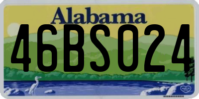AL license plate 46BS024