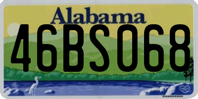 AL license plate 46BS068