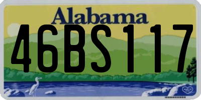 AL license plate 46BS117