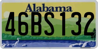 AL license plate 46BS132