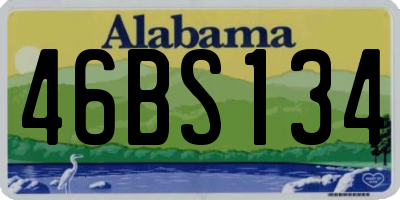 AL license plate 46BS134