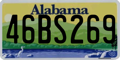 AL license plate 46BS269