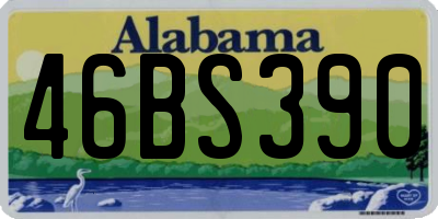 AL license plate 46BS390