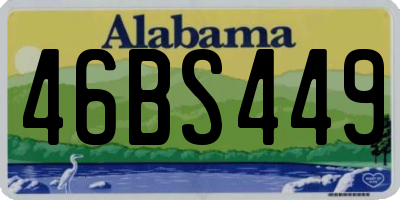 AL license plate 46BS449