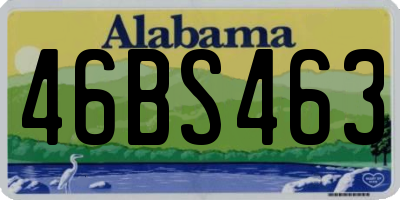 AL license plate 46BS463