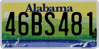 AL license plate 46BS481