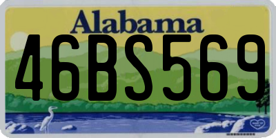 AL license plate 46BS569