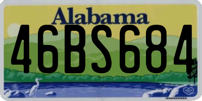 AL license plate 46BS684