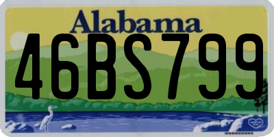 AL license plate 46BS799