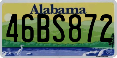 AL license plate 46BS872
