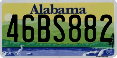 AL license plate 46BS882