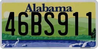 AL license plate 46BS911