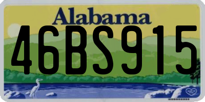 AL license plate 46BS915