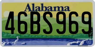 AL license plate 46BS969