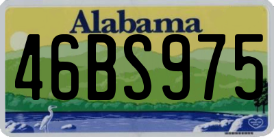AL license plate 46BS975