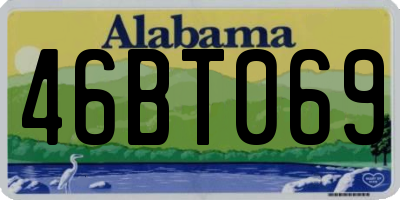 AL license plate 46BT069