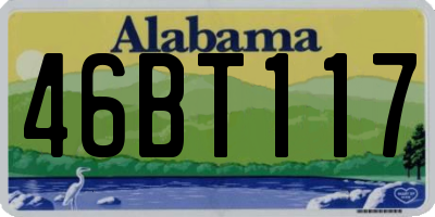 AL license plate 46BT117
