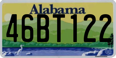 AL license plate 46BT122