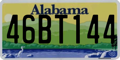 AL license plate 46BT144