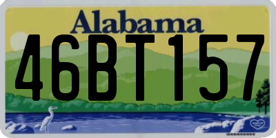 AL license plate 46BT157