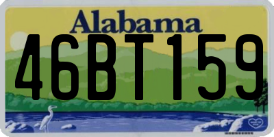 AL license plate 46BT159