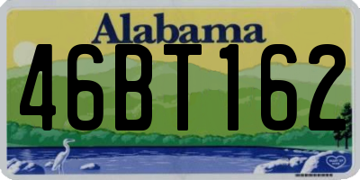 AL license plate 46BT162