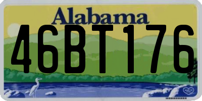 AL license plate 46BT176