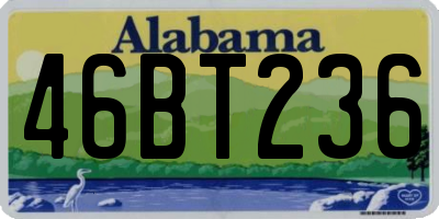 AL license plate 46BT236