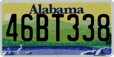 AL license plate 46BT338