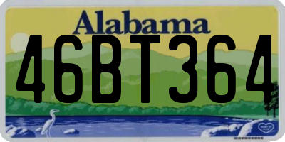 AL license plate 46BT364