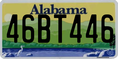 AL license plate 46BT446