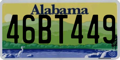 AL license plate 46BT449