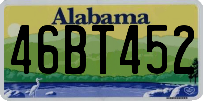 AL license plate 46BT452