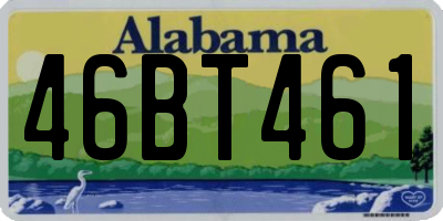 AL license plate 46BT461
