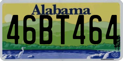 AL license plate 46BT464