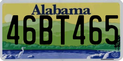 AL license plate 46BT465