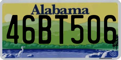 AL license plate 46BT506