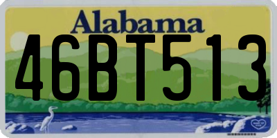 AL license plate 46BT513