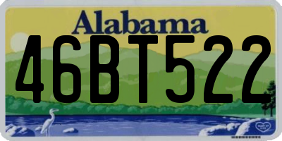 AL license plate 46BT522
