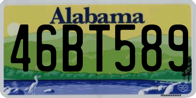 AL license plate 46BT589