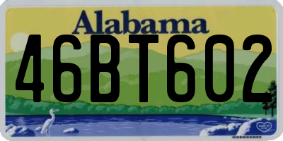 AL license plate 46BT602
