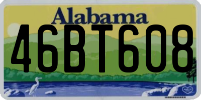 AL license plate 46BT608